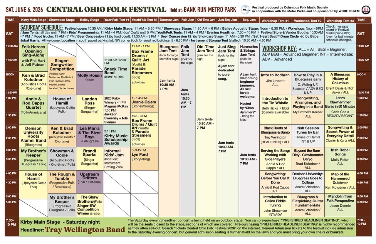2026 Festival Schedule - Page 1